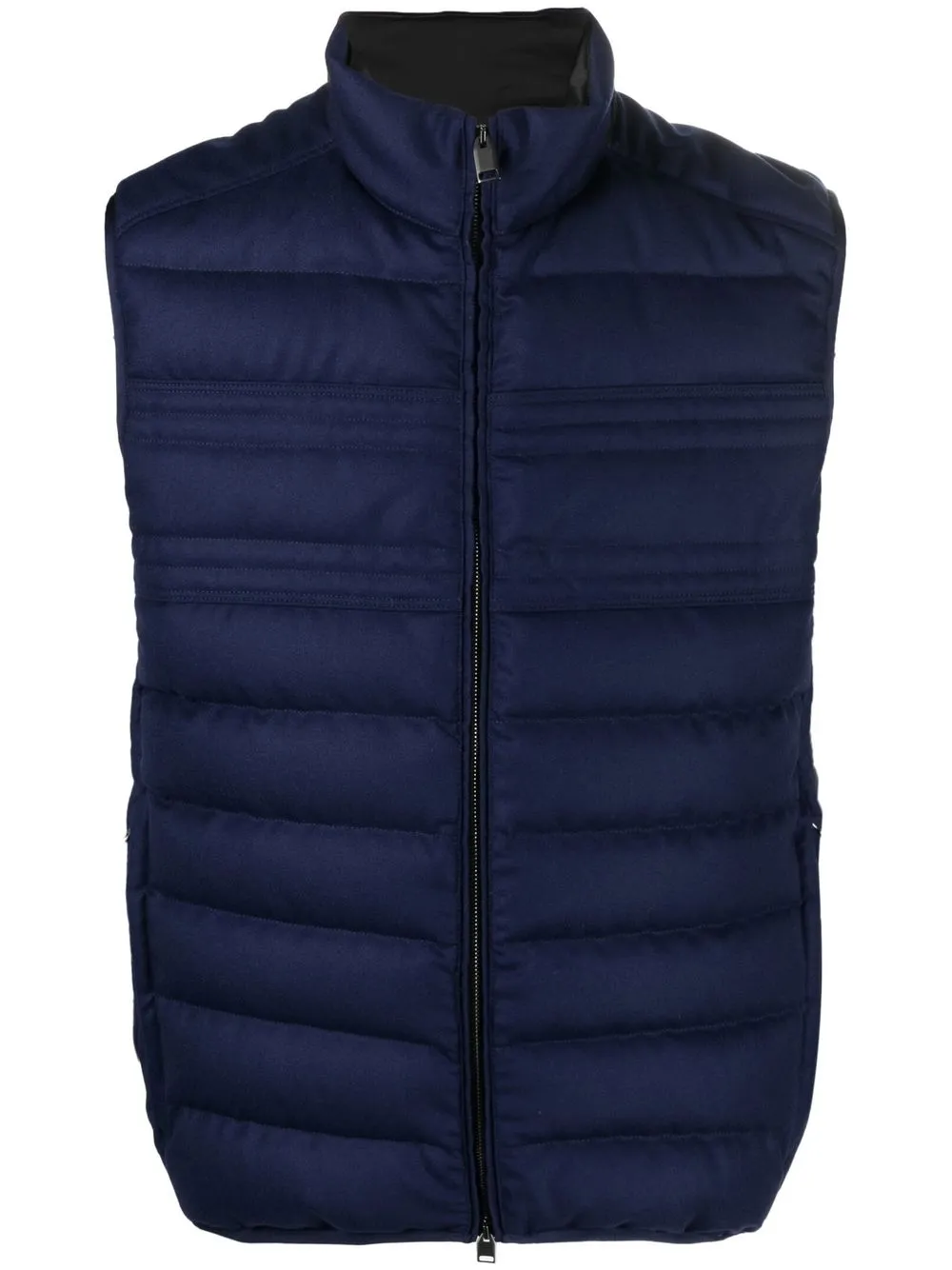 

Brioni padded zip-up gilet - Blue