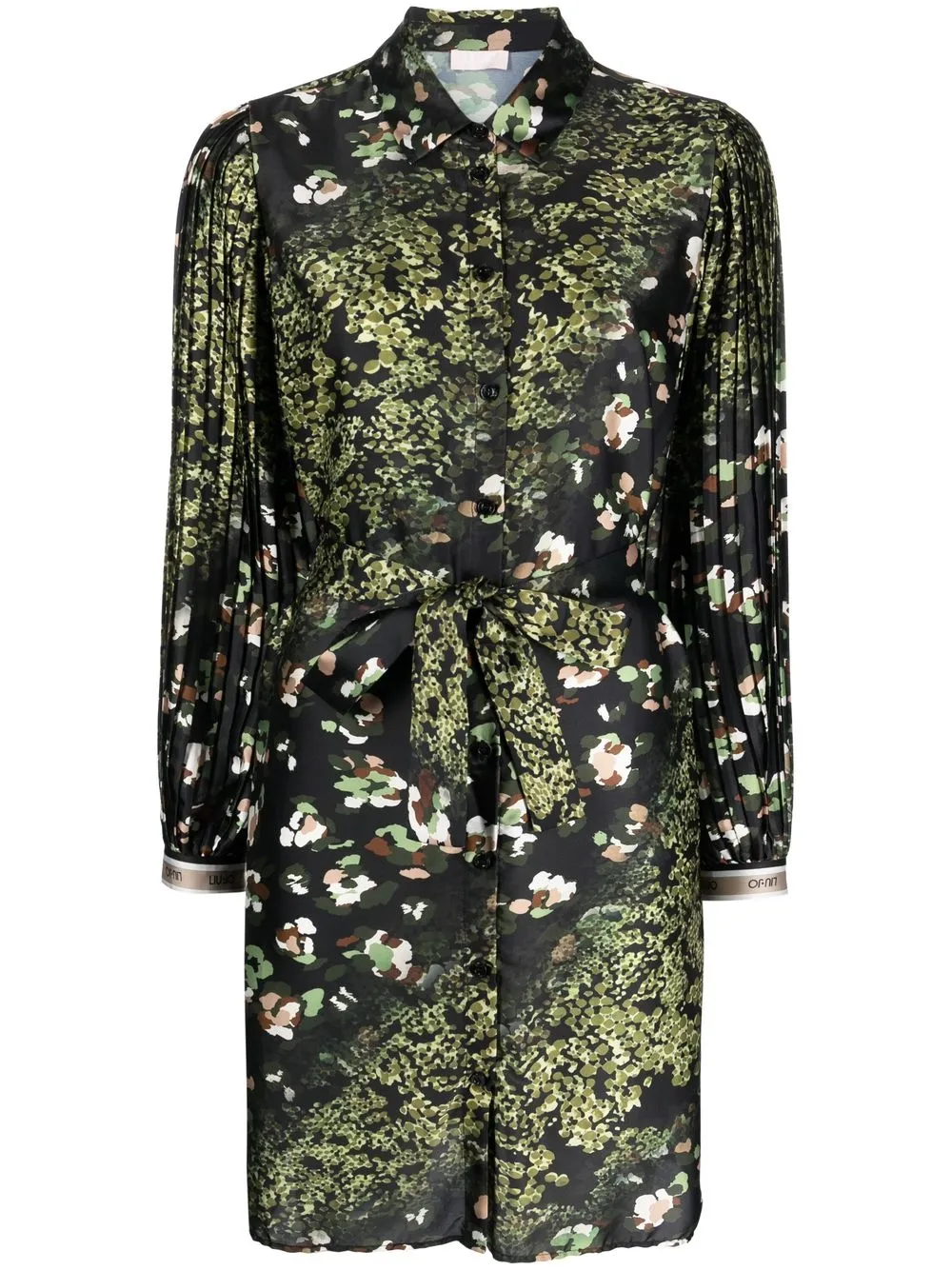 

LIU JO abstract-print shirt dress - Black
