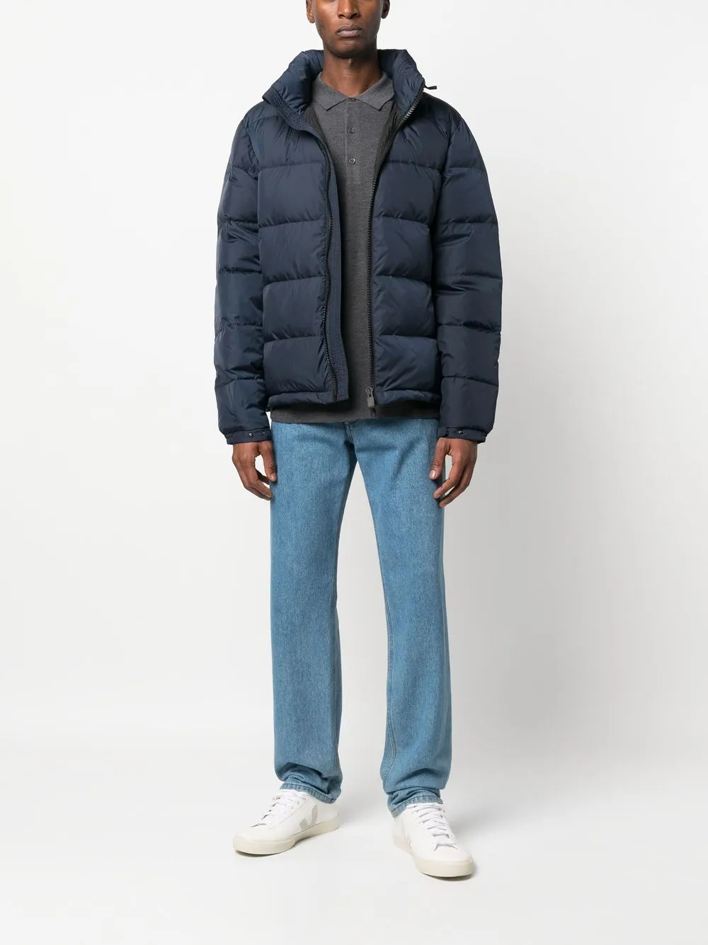 ASPESI Poloshirt met lange mouwen - Grijs