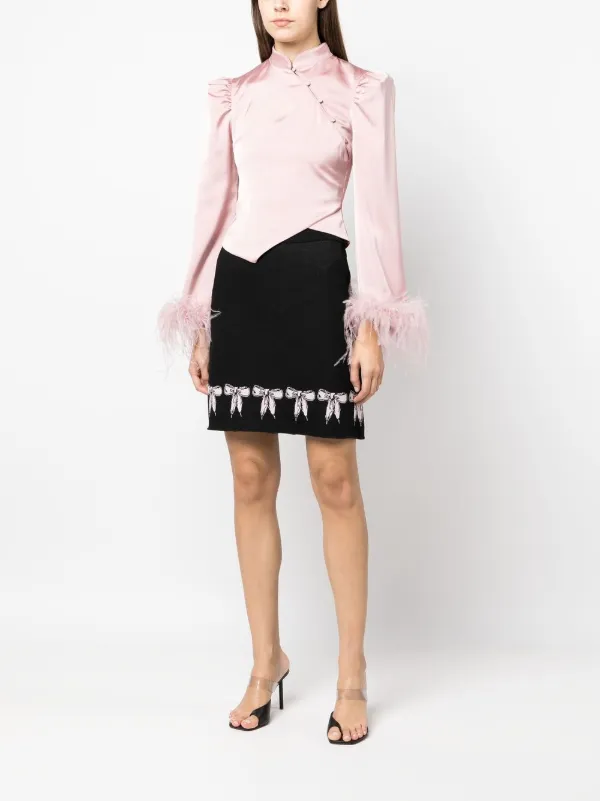 【送料&関税込】Moschino Knit Skirt Vintage Moschino Embellished Knit Top and Skirt Set – Recess