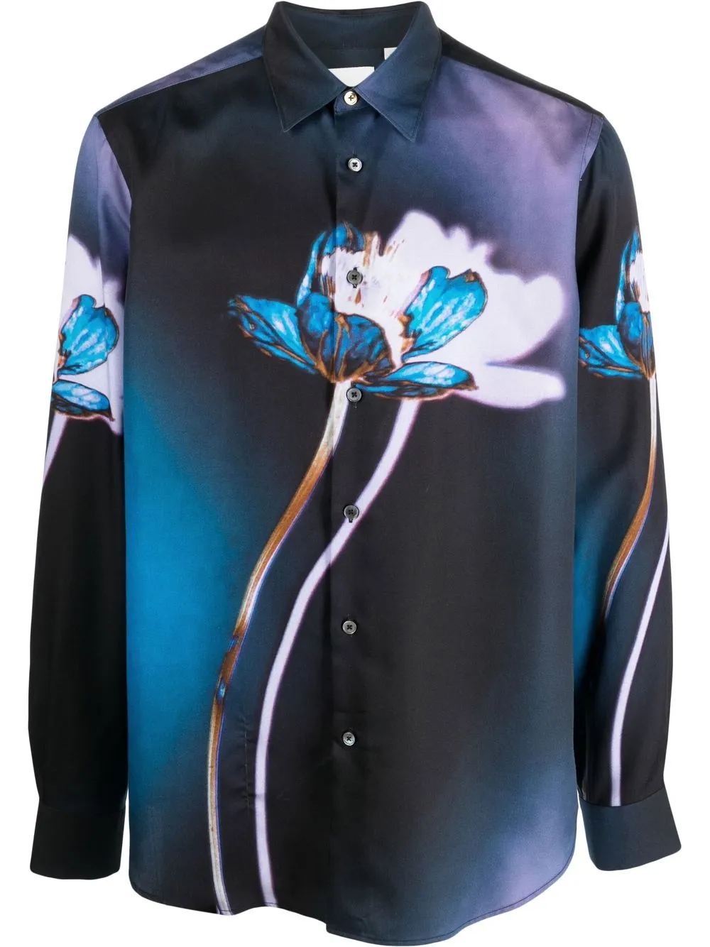 

Paul Smith floral-print long-sleeved shirt - Blue