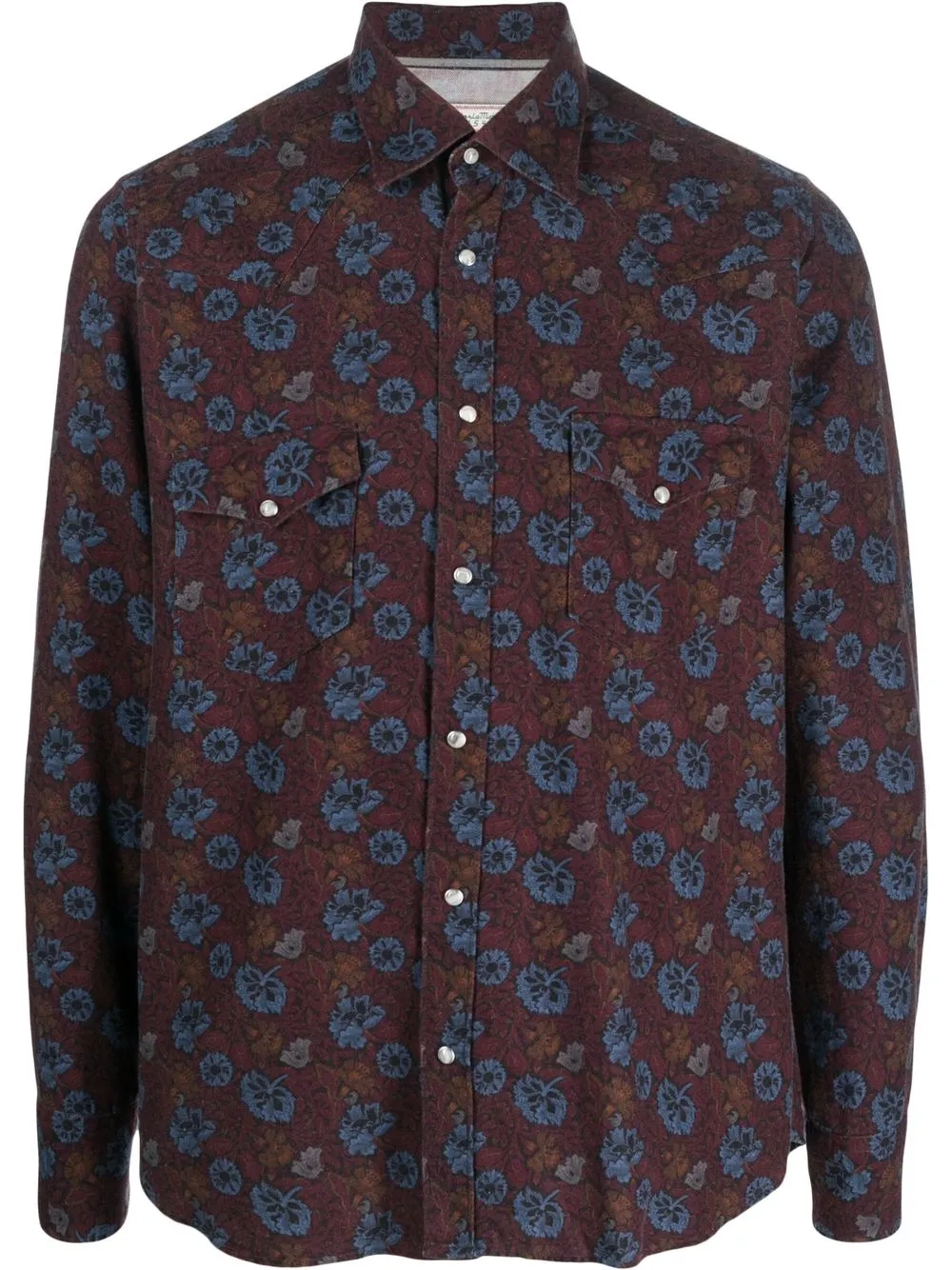 

Tintoria Mattei floral-print long-sleeved shirt - Red