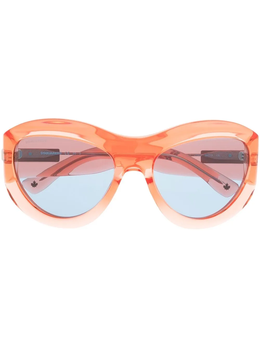 

Dsquared2 Eyewear Hype round-frame tinted sunglasses - Orange