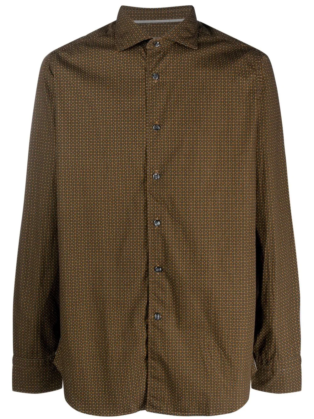 

Tintoria Mattei graphic-print long-sleeved shirt - Brown