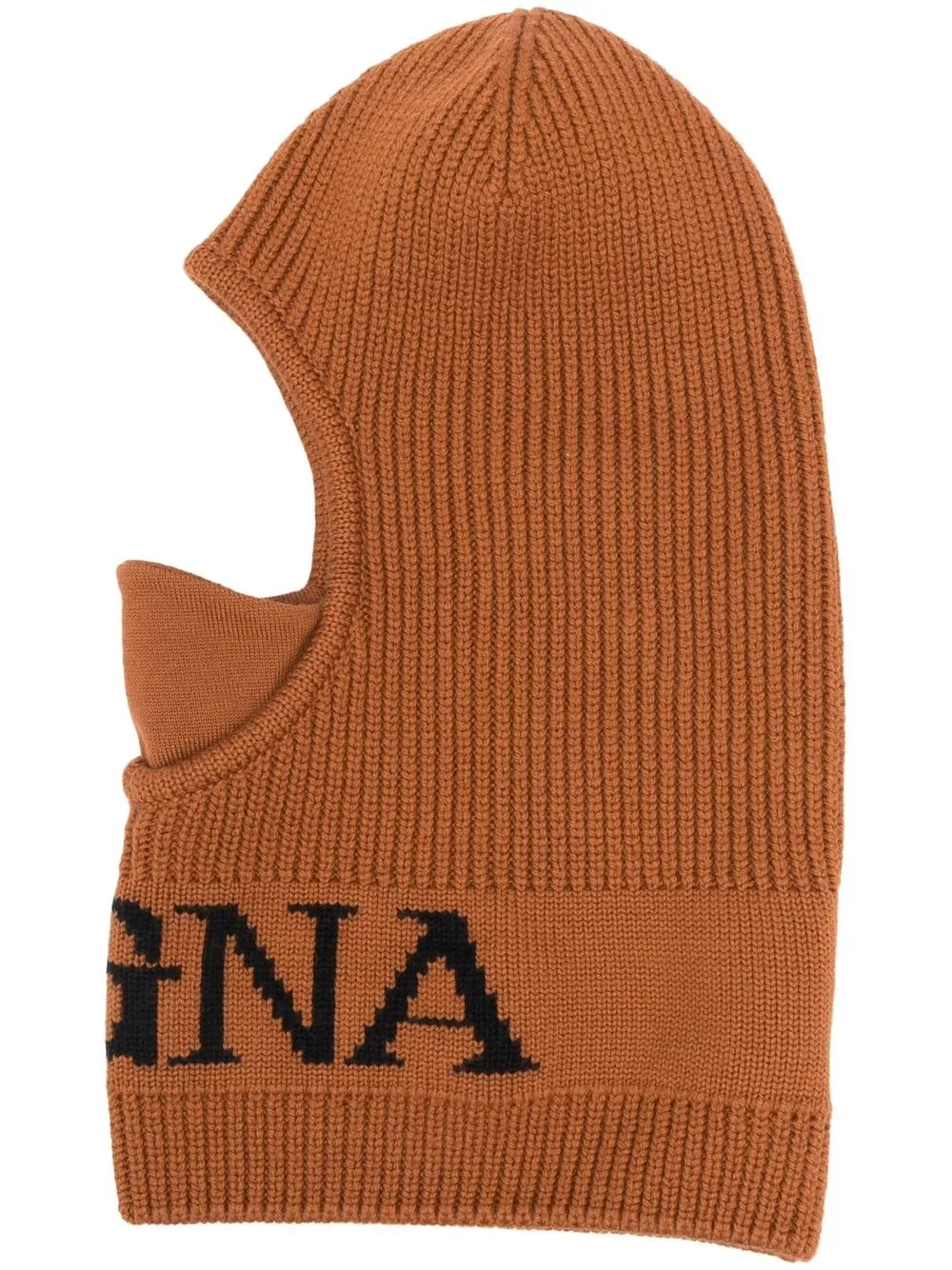 

Zegna logo intarsia-knit wool balaclava - Brown