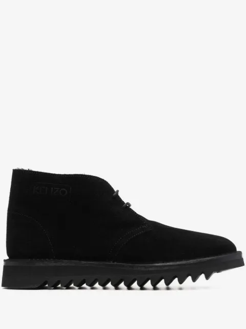 Kenzo embossed-logo detail boots