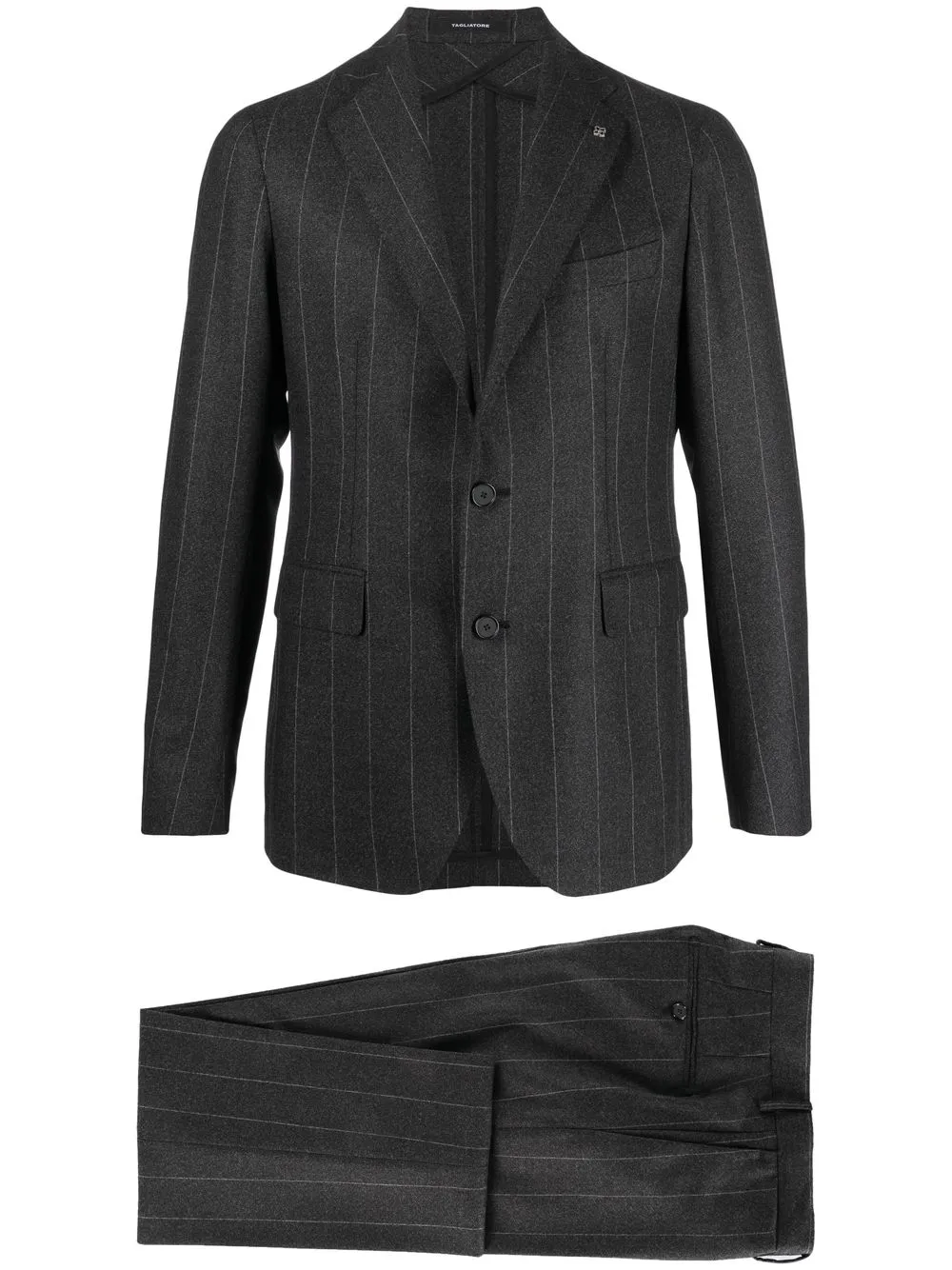 

Tagliatore pinstripe single-breasted suit - Grey