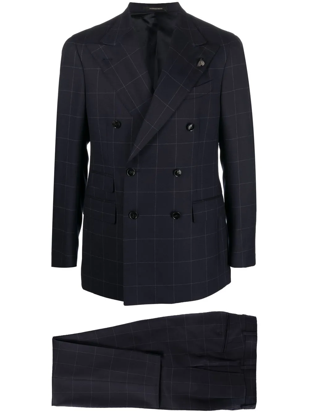 

Gabriele Pasini two-piece checked suit - Blue