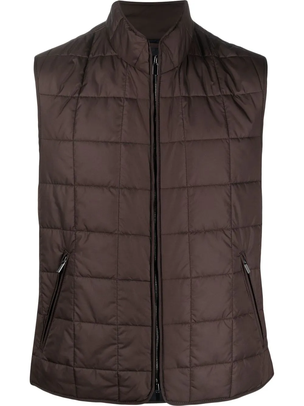 

Mazzarelli quilted puffer vest - Brown