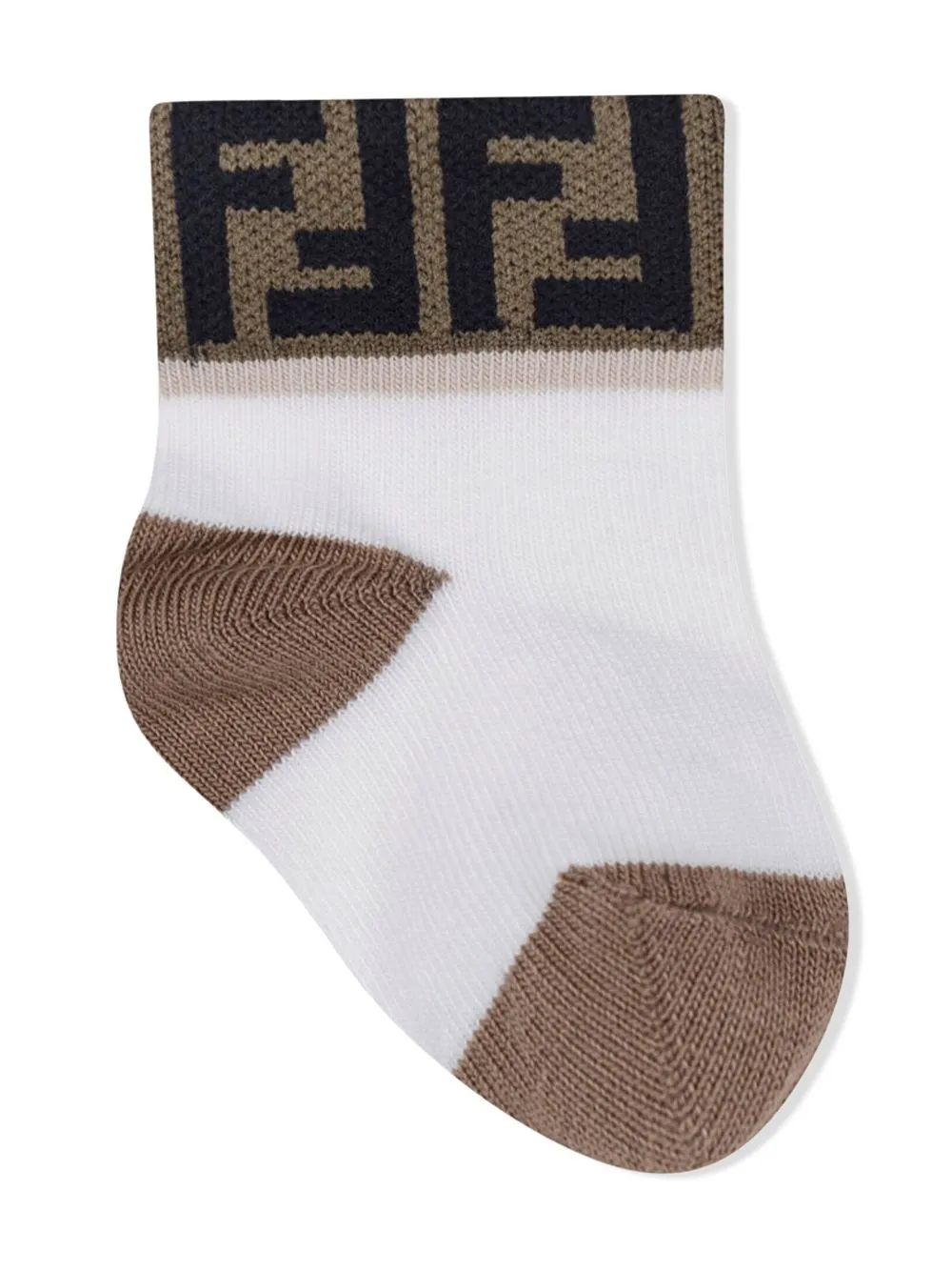 fendikids Fendi Kids Enkelsokken met logo afwerking - Veelkleurig