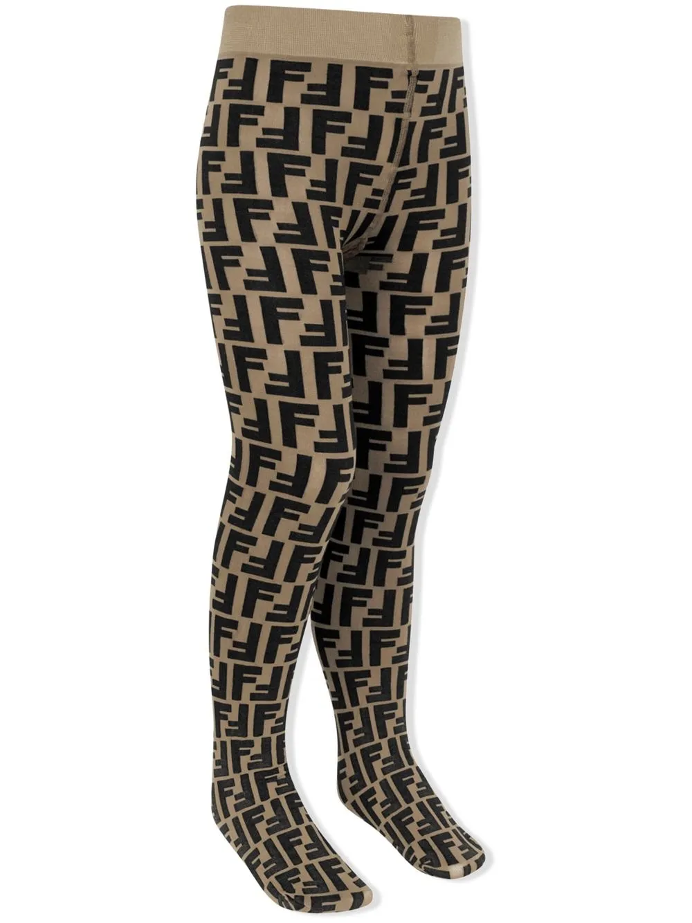 Fendi Kids Panty met FF-logoprint - Beige