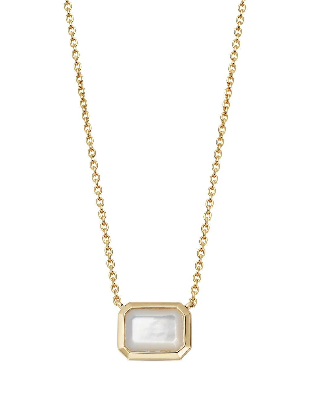 Astley Clarke Ottima Mother-of-pearl Necklace In Gold