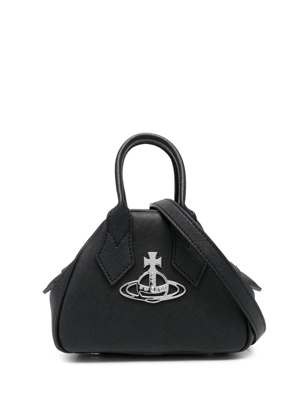 

Vivienne Westwood Orb-plaque leather tote bag - Negro