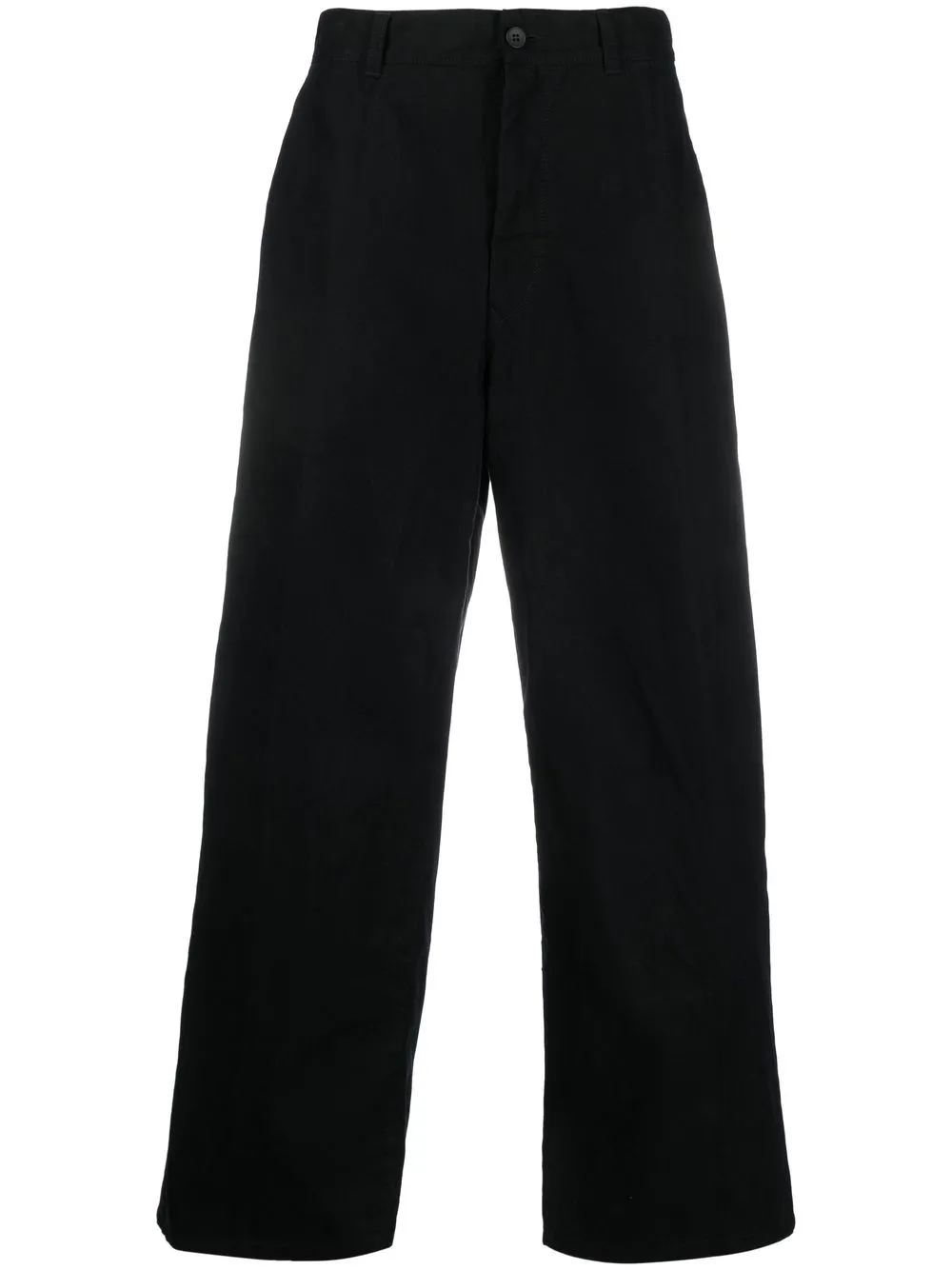 INCOTEX RED X FACETASM wide-leg cotton chino trousers | Black | Image 1