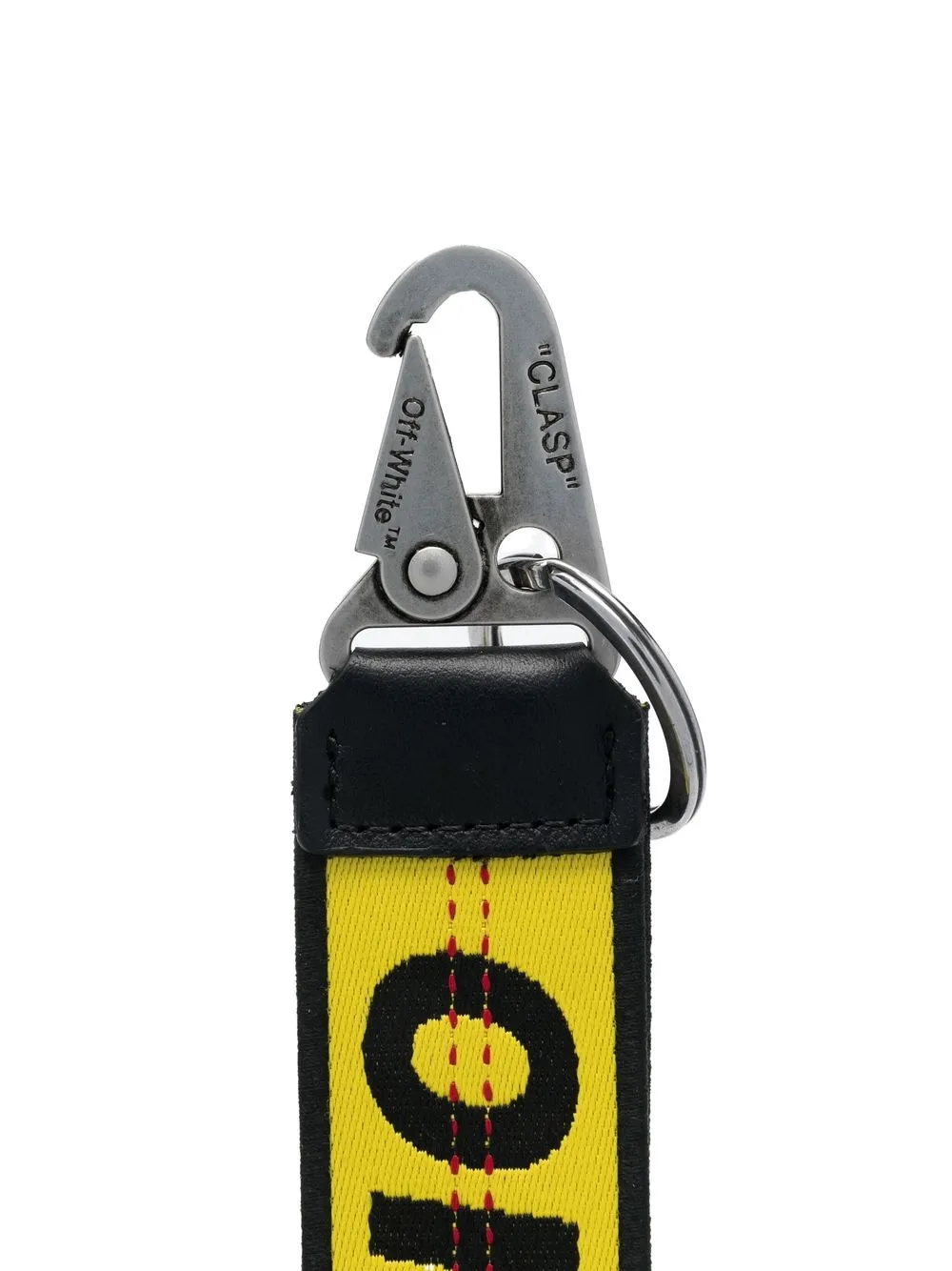 Off-White Sleutelkoord met logo - Geel