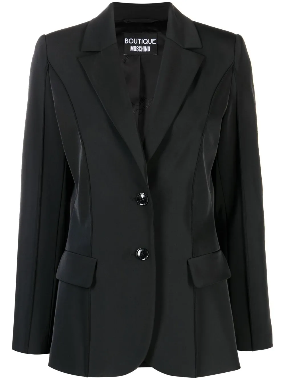 

Boutique Moschino tailored single-breasted blazer - Black