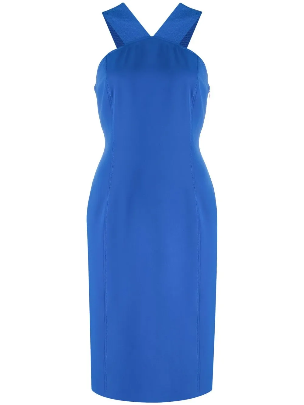 

Boutique Moschino sleeveless crossover-strap dress - Blue