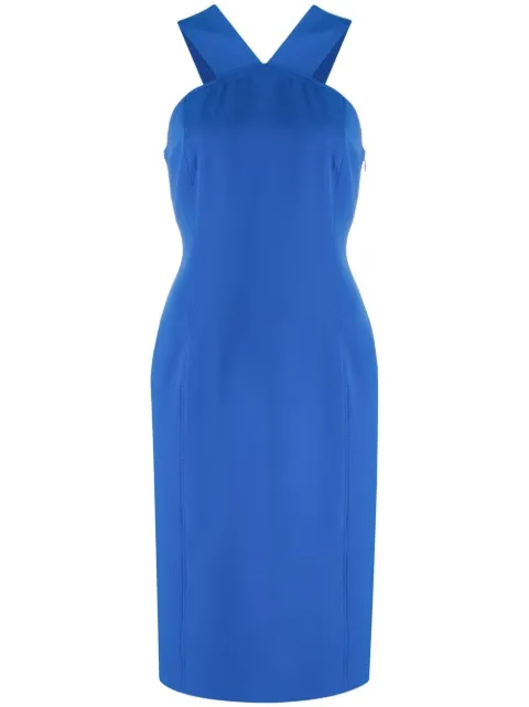 Boutique Moschino sleeveless crossover-strap dress