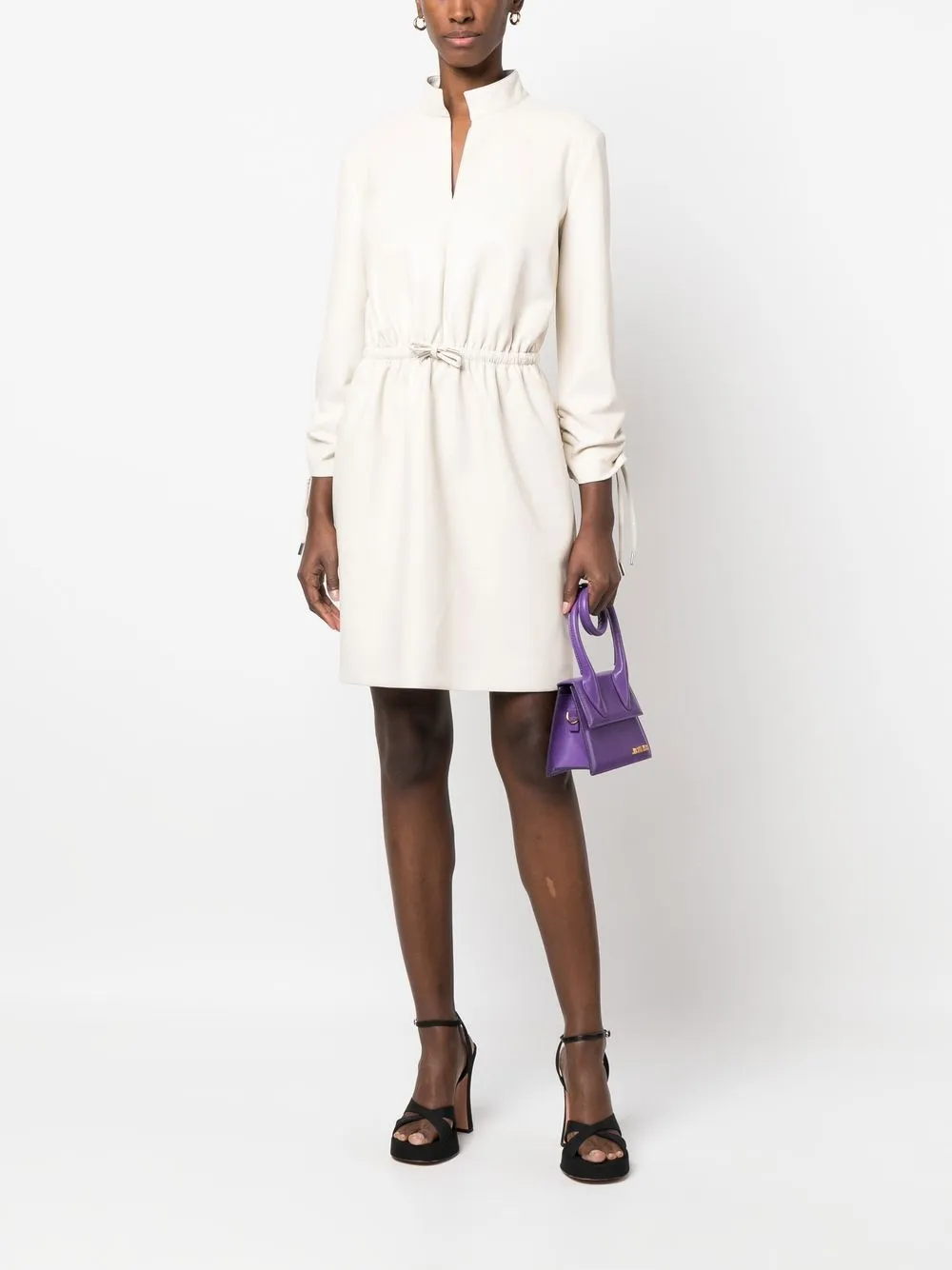 Boutique Moschino Mini-jurk met ruches - Beige