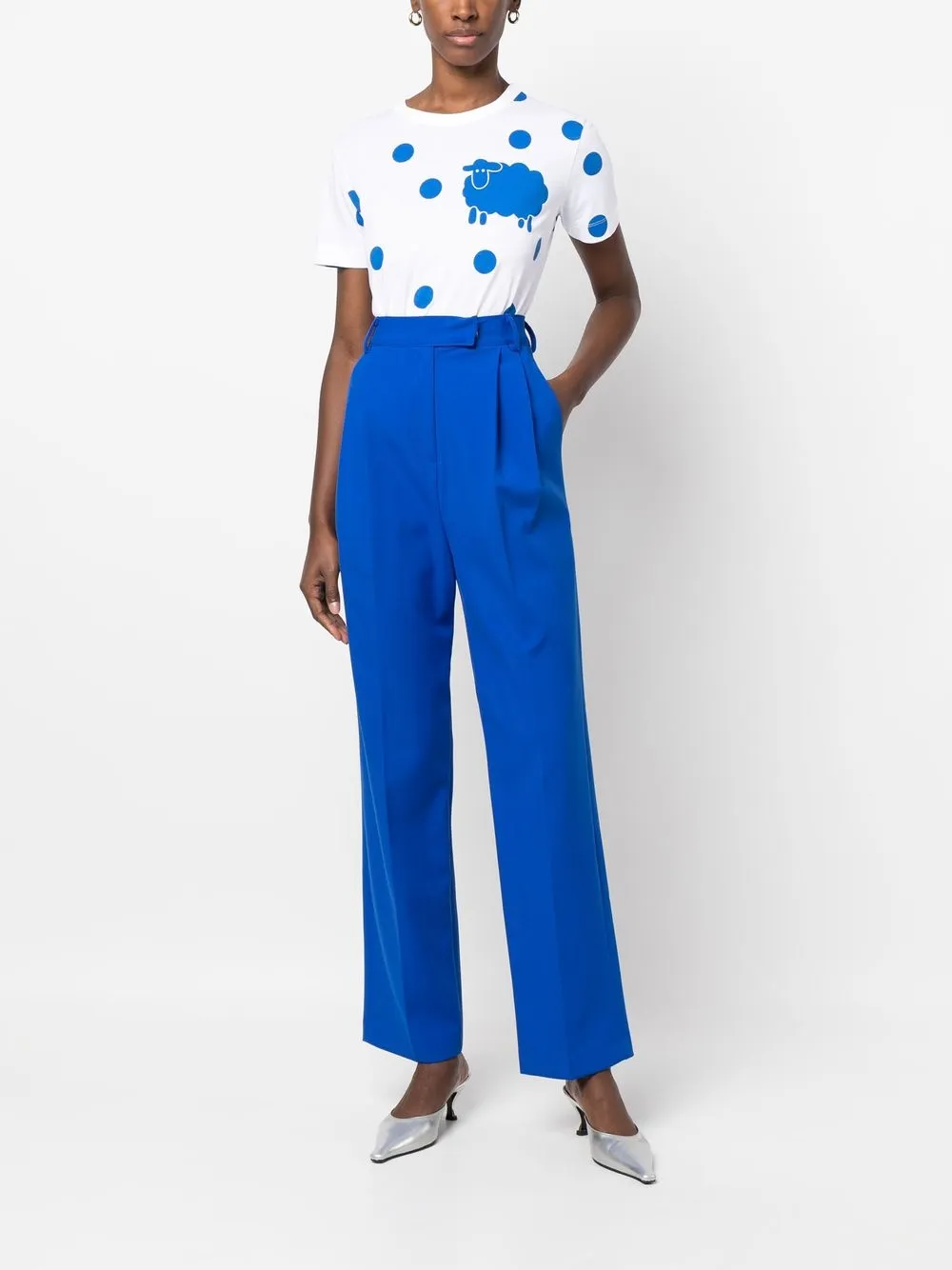 Boutique Moschino T-shirt met stippen - Wit