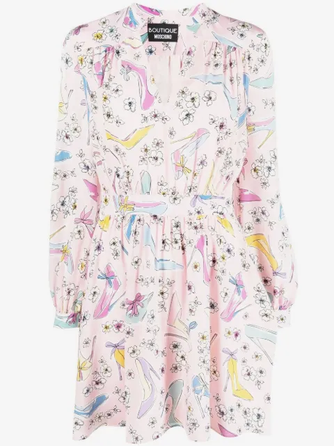 Boutique Moschino vestido corto con estampado floral