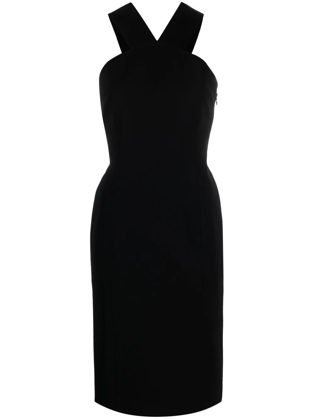

Boutique Moschino sleeveless crossover-strap dress - Black
