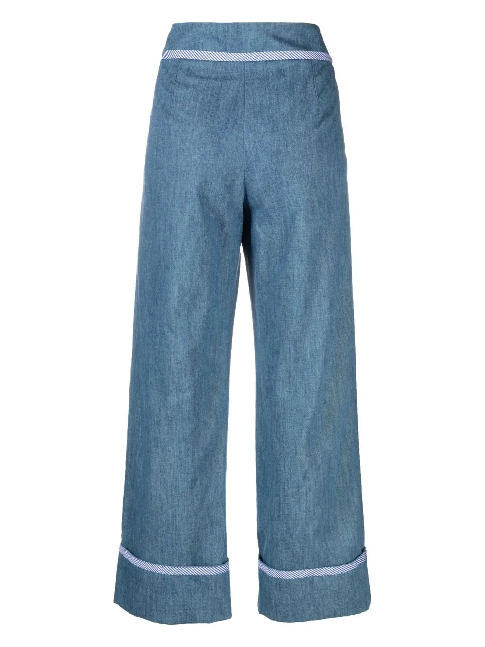 Boutique Moschino Cropped broek - Blauw