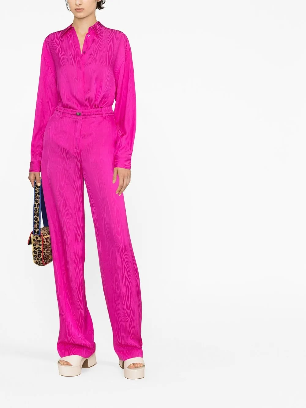 Boutique Moschino Straight broek - Roze