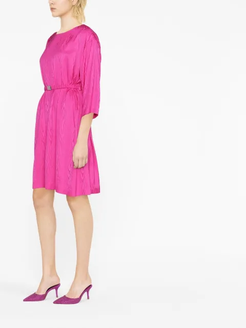 Boutique Moschino belted-waist long-sleeve dress A04201130 - 3