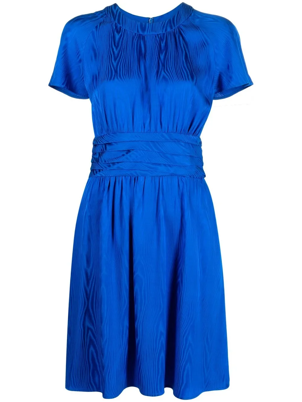 

Boutique Moschino ruched satin dress - Blue