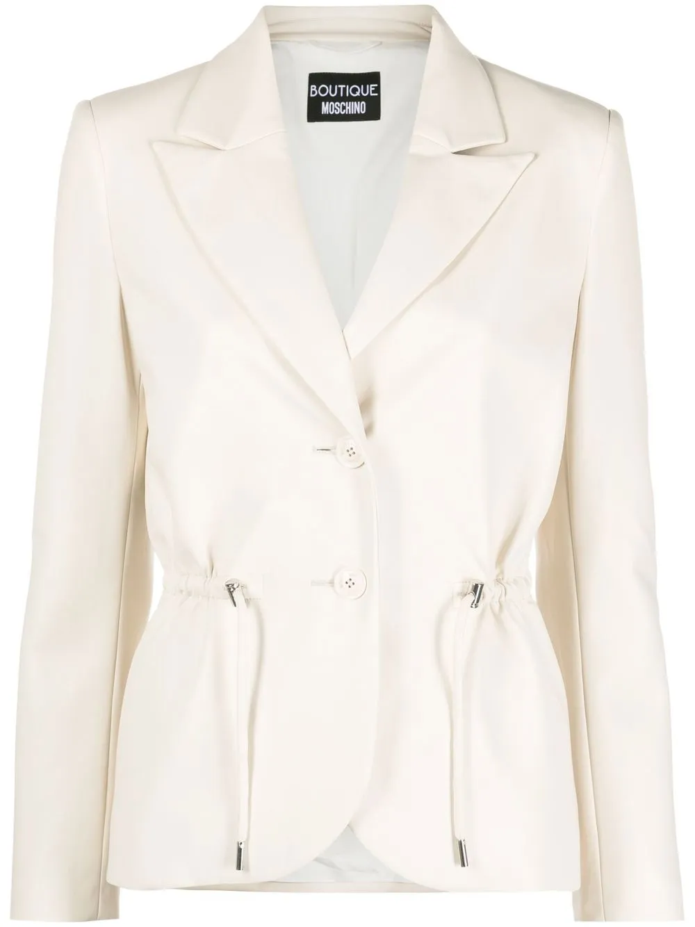 

Boutique Moschino drawstring-waist blazer - Neutrals