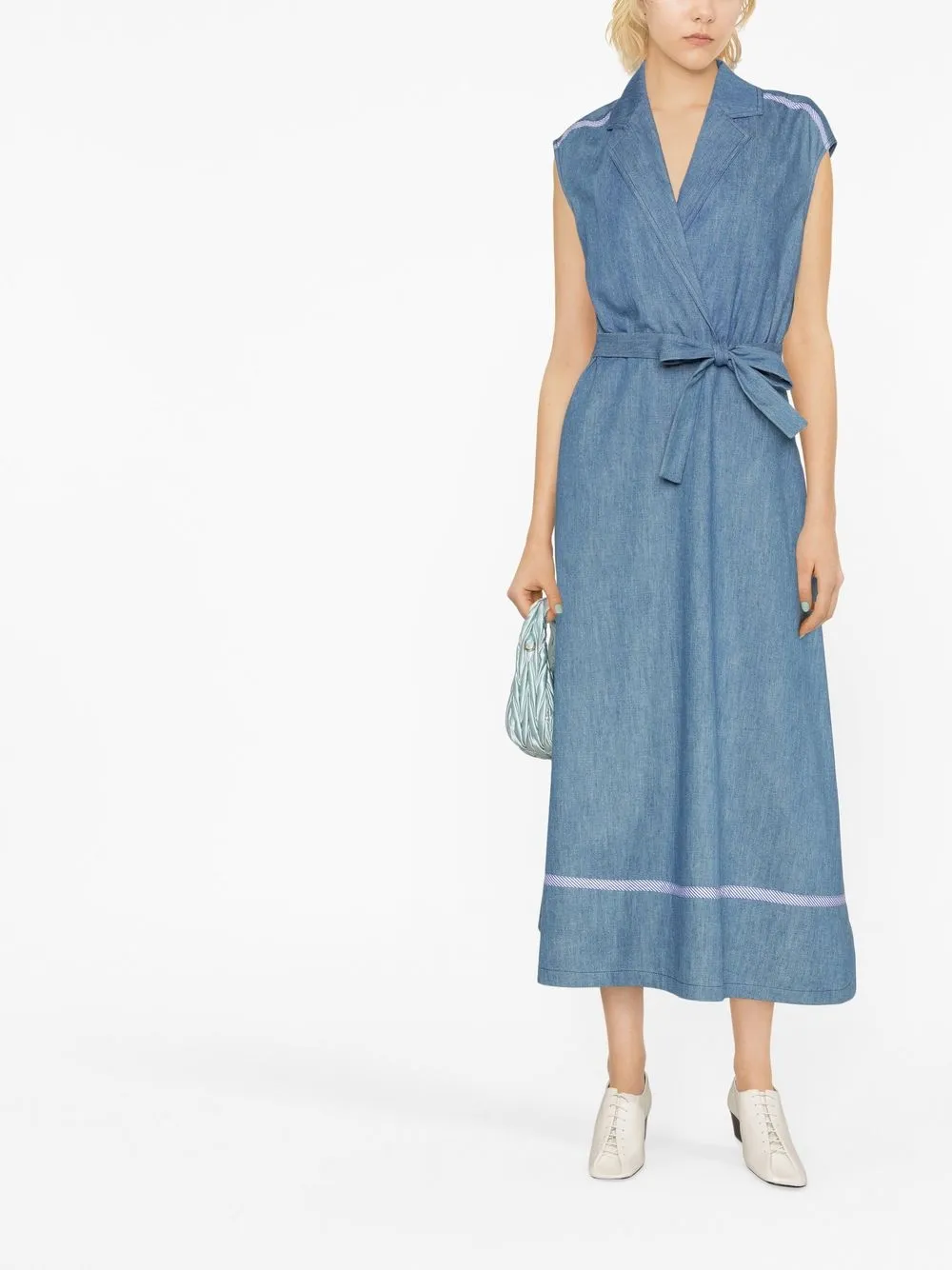 Boutique Moschino Mouwloze jurk - Blauw