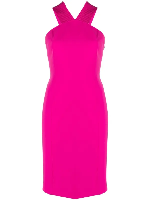 Boutique Moschino Sleeveless crossover strap Dress Farfetch