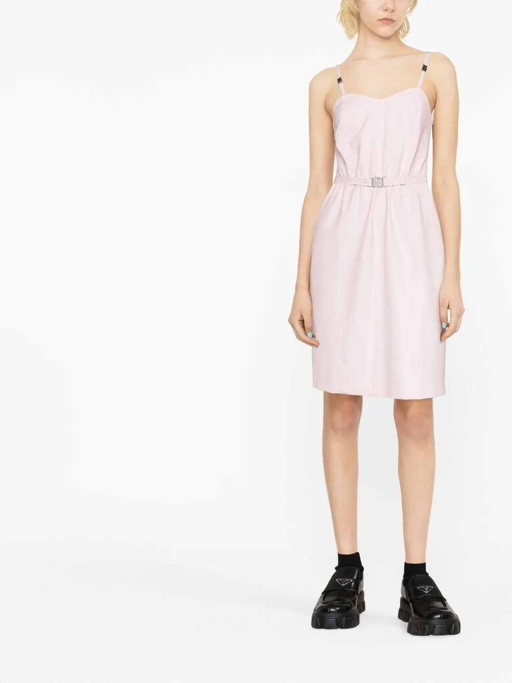 Boutique Moschino Mini-jurk met ceintuur - Roze
