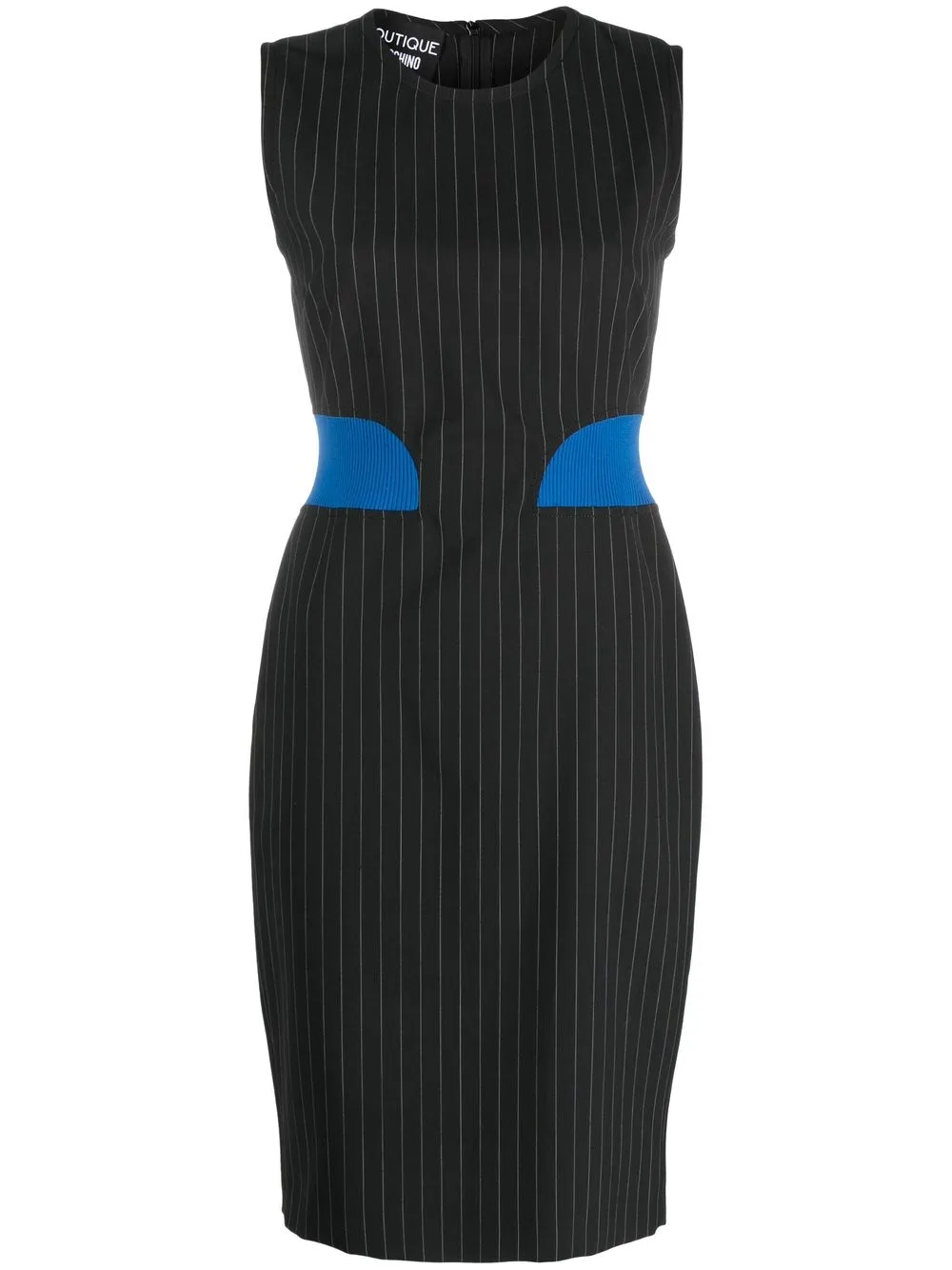 

Boutique Moschino round-neck sleeveless dress - Black