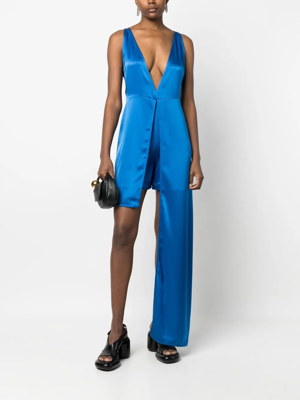 JW Anderson Asymmetrische playsuit - Blauw