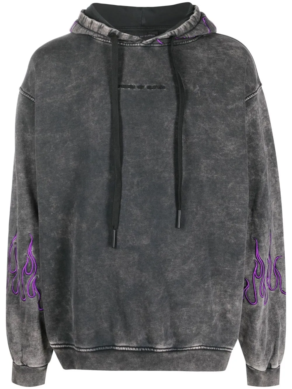 Vision Of Super hoodie con logo bordado - Gris