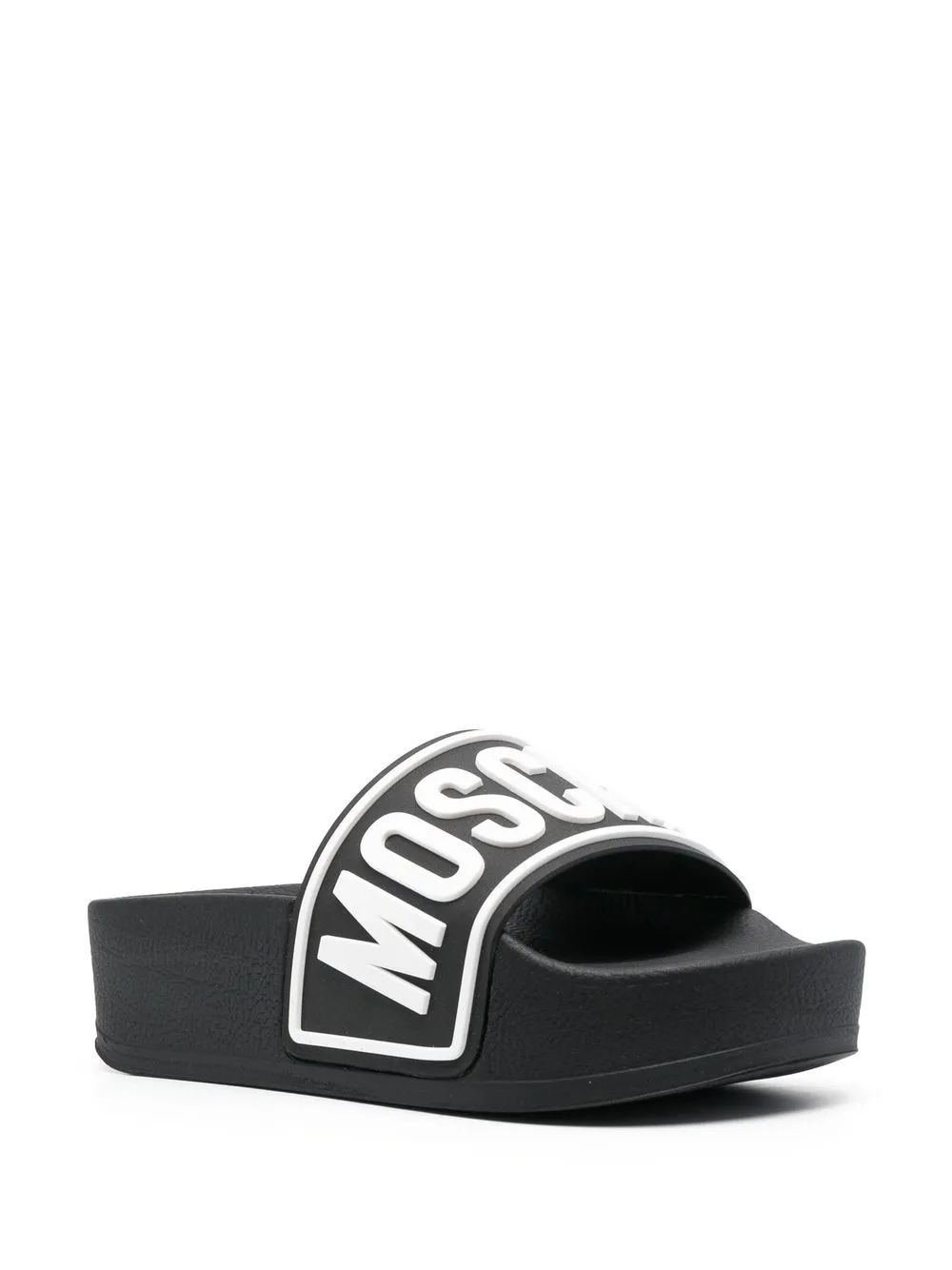 Moschino logo online pool slides