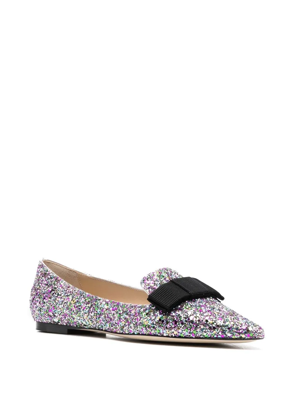 Jimmy Choo Confetti Corse glitter ballerina's - Paars