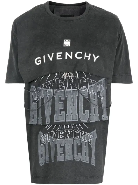 Givenchy playera con logo estampado