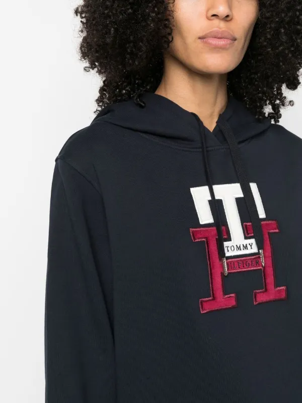 Tommy Hilfiger Embroidered Logo Hoodie - Farfetch