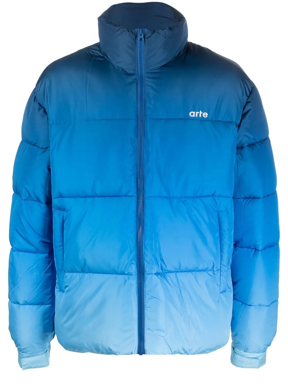 

ARTE embroidered-logo padded jacket - Blue