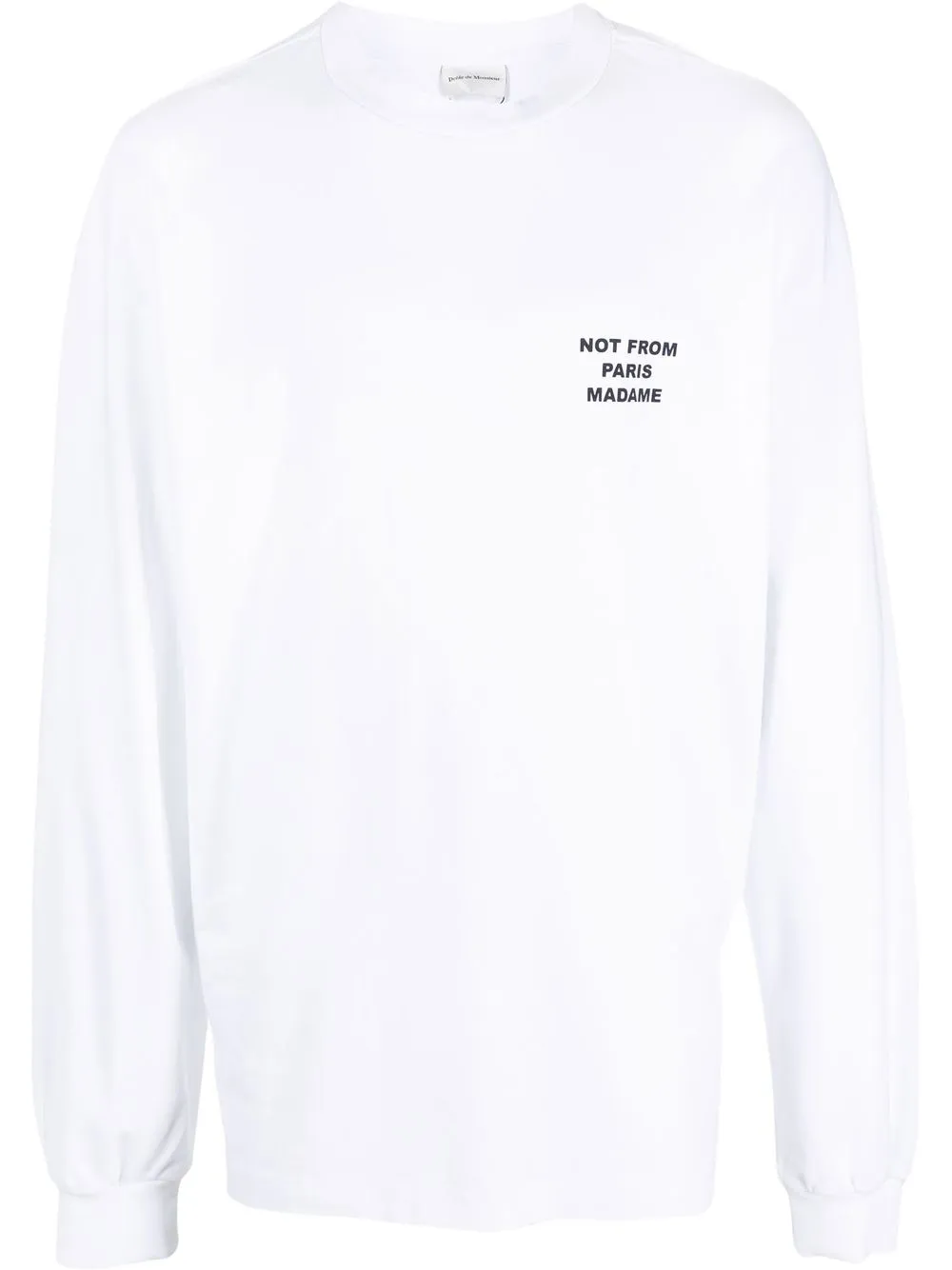 

Drôle De Monsieur logo-print crew neck sweatshirt - White