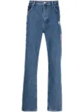 Daily Paper star-patch slim-cut jeans - Blue