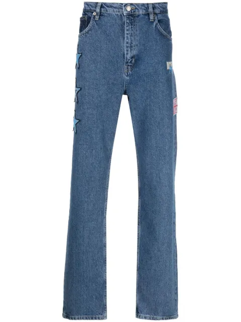 Daily Paper star-patch slim-cut jeans