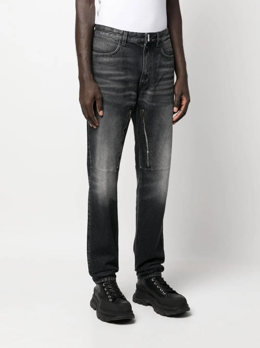 Givenchy Jeans met stonewashed-effect Zwart
