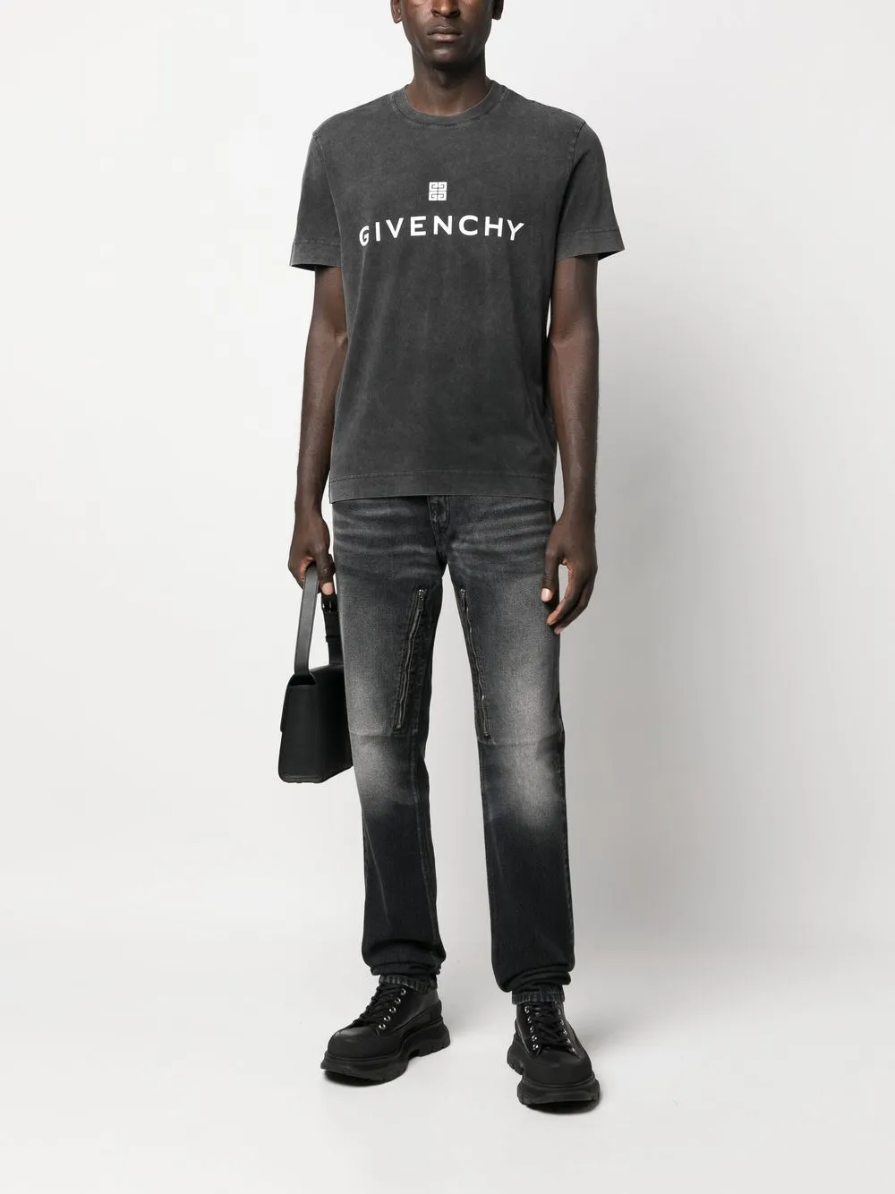 Givenchy Jeans met stonewashed-effect Zwart