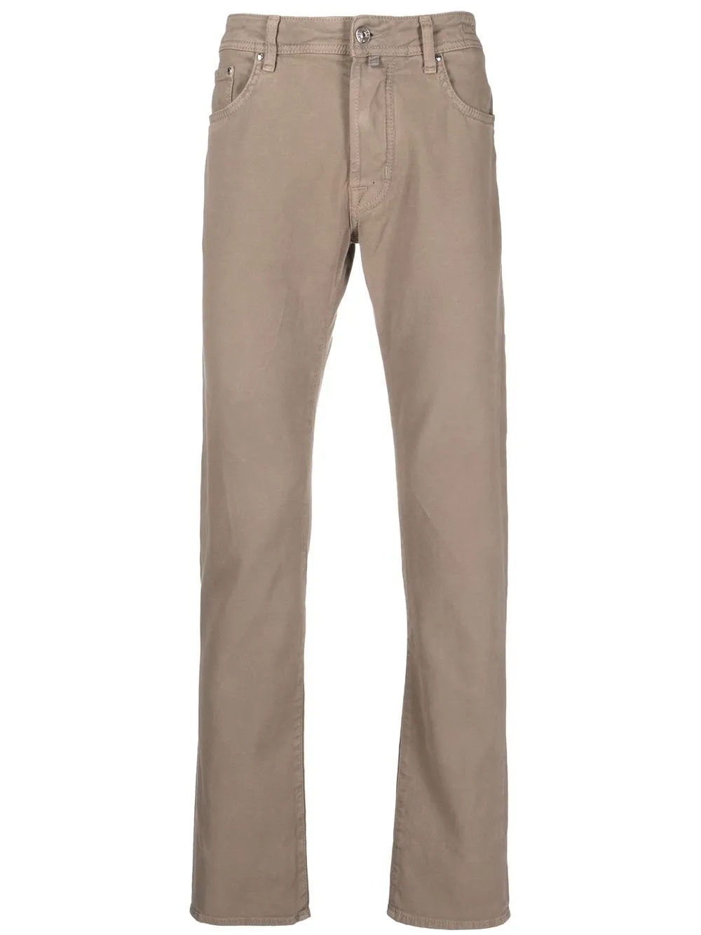 

Jacob Cohen logo-patch straight-leg trousers - Marrón