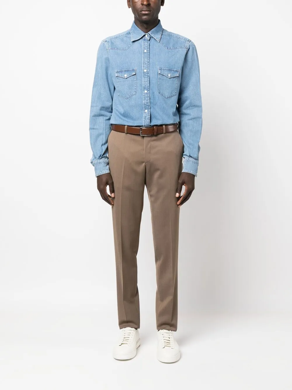 Giuliva Heritage Denim overhemd - Blauw