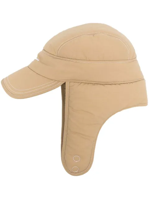 Jacquemus logo-embroidered padded trapper hat Women
